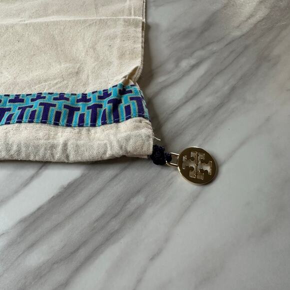 Tory Burch White‎ and Blue Bag - Picture 3 of 4